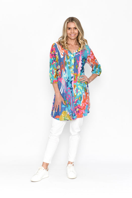 Alison Pleated Tunic - Oriental 2