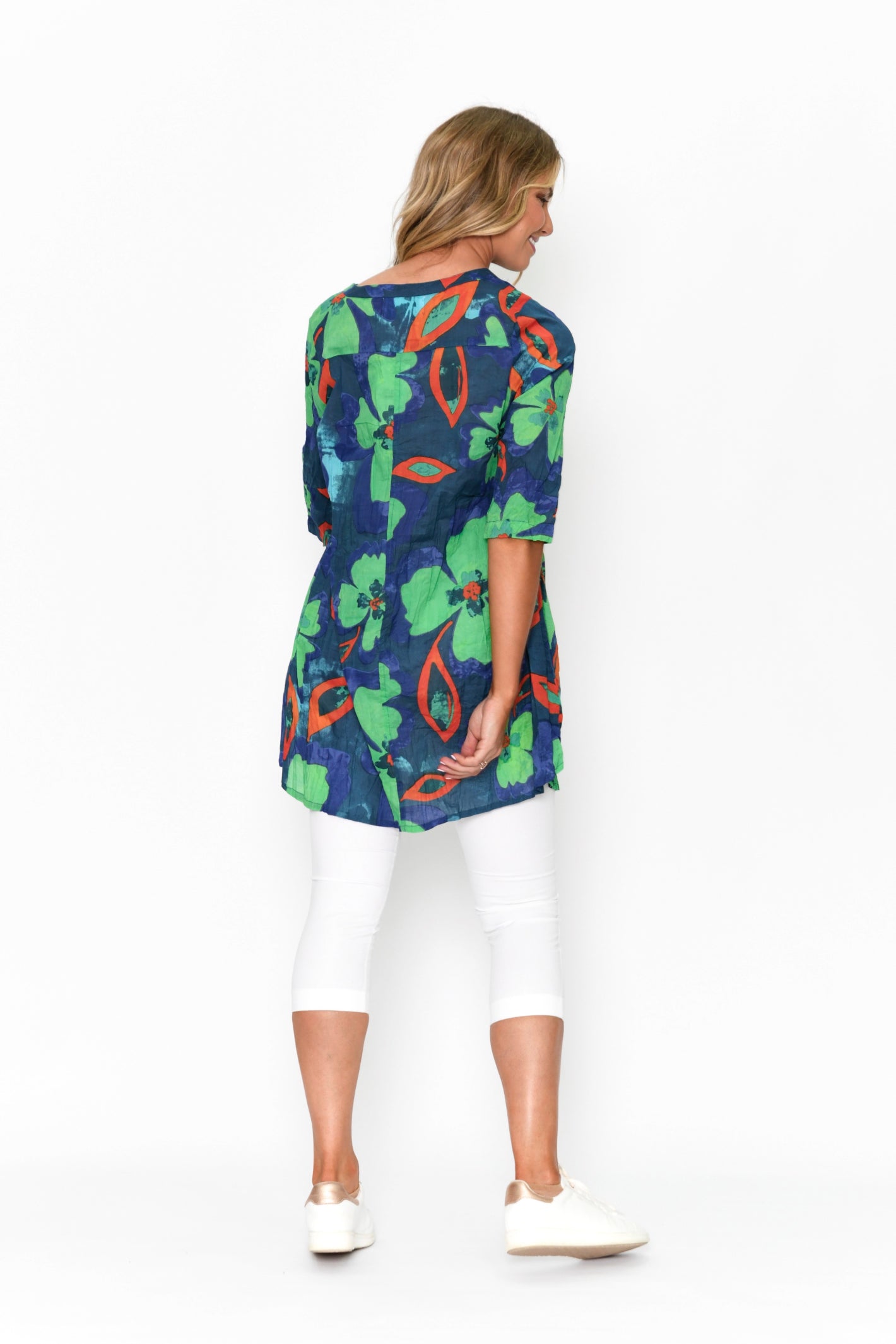 Alison Pleated Tunic - Print 5
