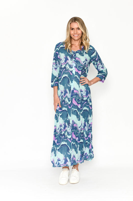 Melina Maxi Dress - Print 3