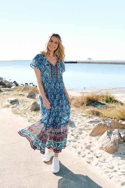 Dress Maxi Dress - Watercolour Sea