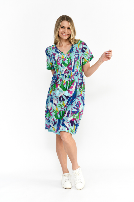 Dress Style 3 Dress - Abstract Tropical 1