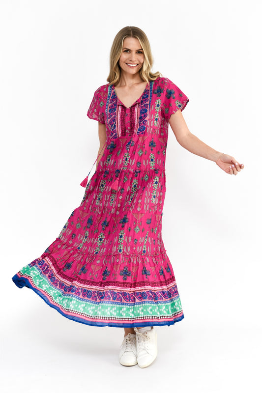 Dress Maxi Dress - Aztec Border 3