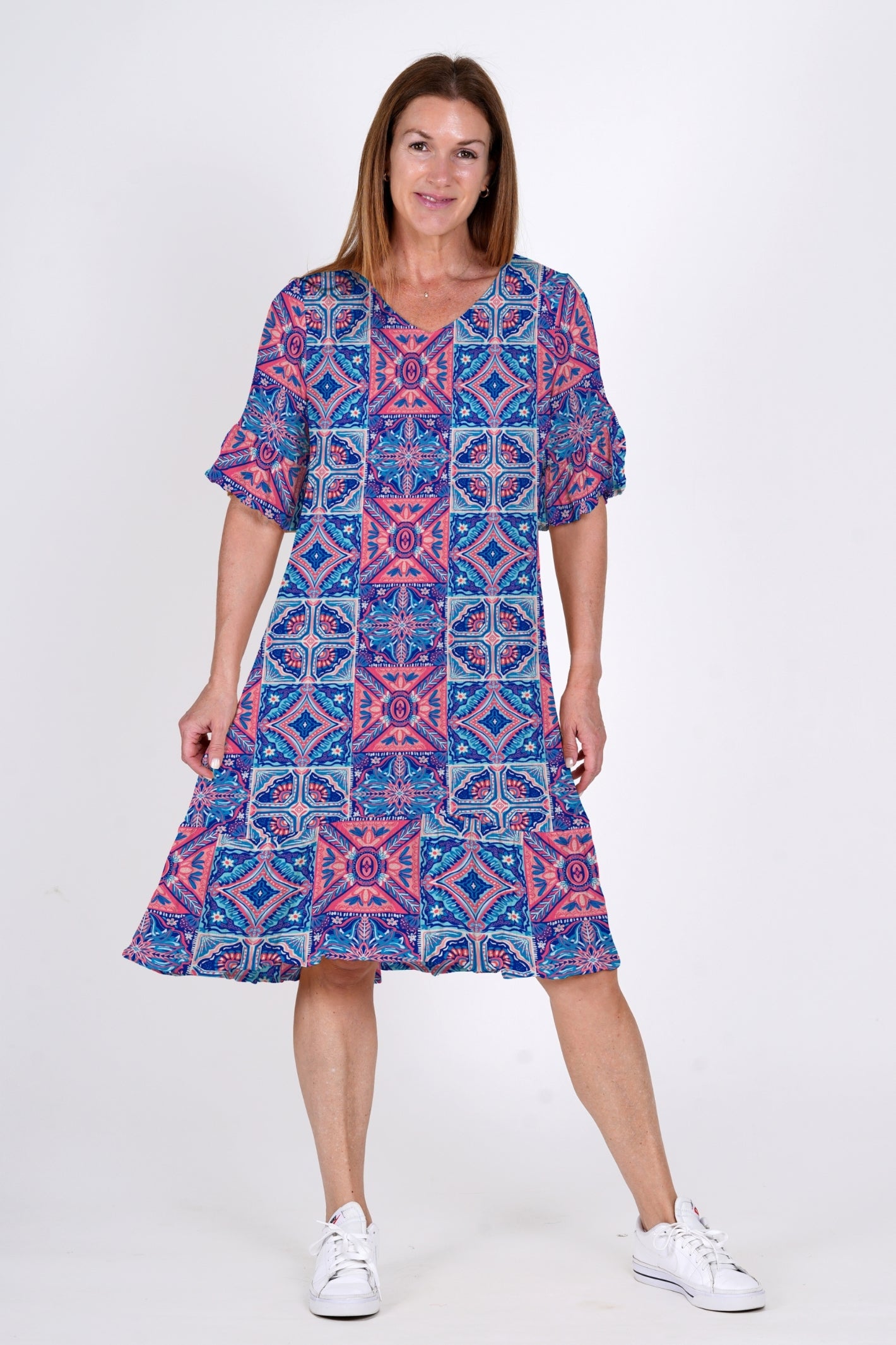 Jessica Dress Sleeved Dress - Morocco 2