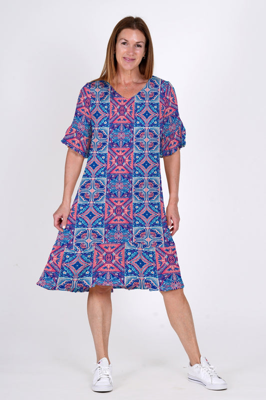 Jessica Dress Sleeved Dress - Morocco 2