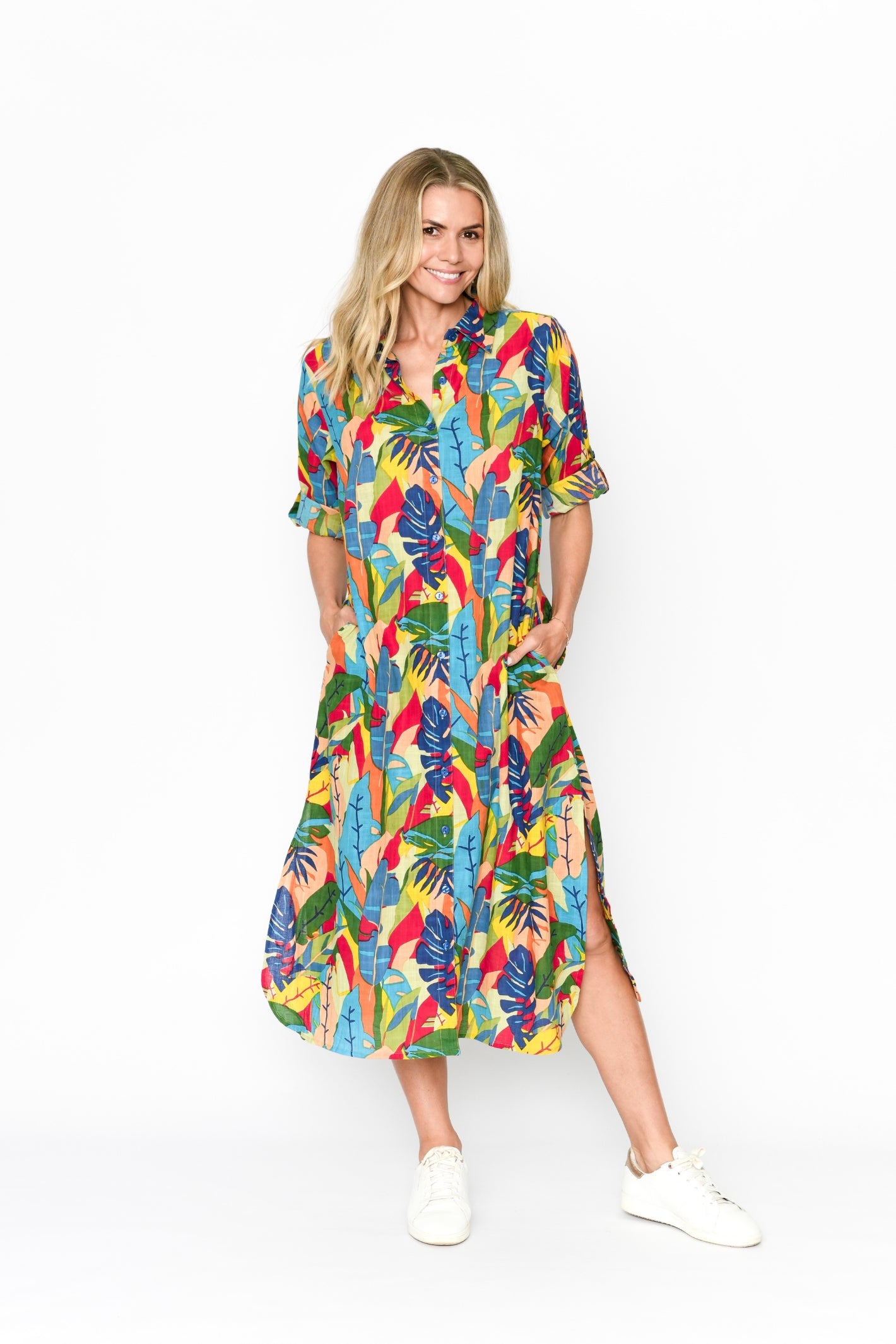 Sofia Shirt Dress Dress - Cutoutjun 1
