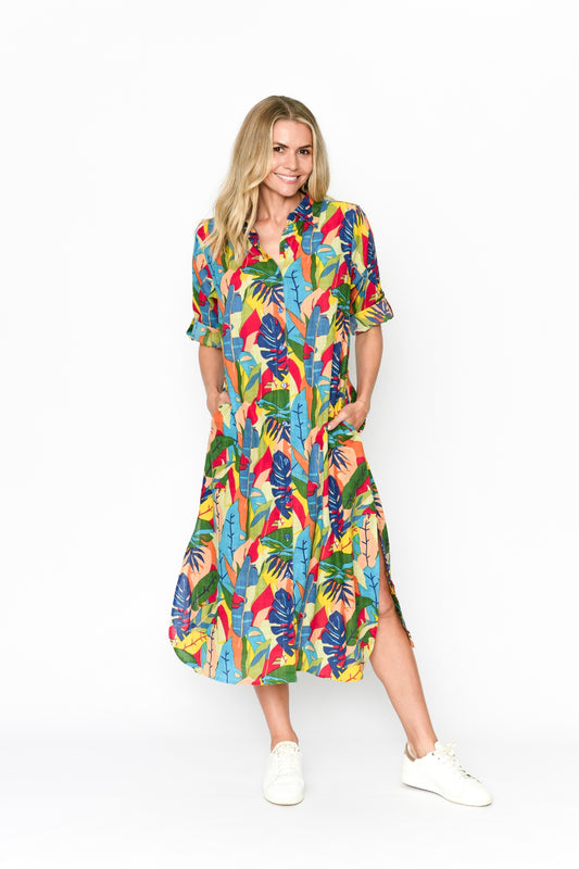 Sofia Shirt Dress Dress - Cutoutjun 1